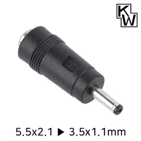 KW KW-DC06A 5.5x2.1 to 3.5x1.1mm ƴ ȯ 