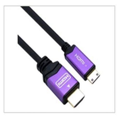 (K)HDMI to Mini HDMI Violet Metal ̺ 1M (Ver1.4) HDMI(A-19) to Mini HDMI(C-19) Ver 1.4 Cable(Violet Metal) (ǰҰ)