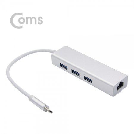 Coms TypeC (RJ45 USB3.0 )Giga Lan Silver