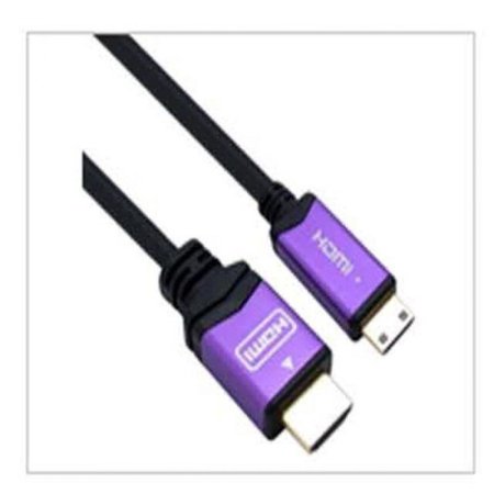 (K) HDMI to Mini HDMI Violet Metal ̺ 3M (Ver1.4) HDMI(A-19) to Mini HDMI(C-19) Ver 1.4 Cable(Violet Metal) (ǰҰ)