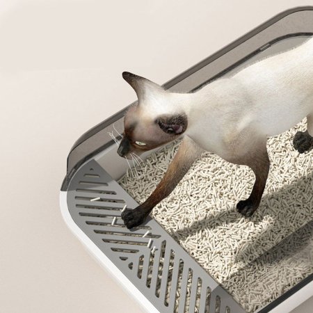 예홈펫 반밀폐 고양이 화장실 배변 판 모래 패드 매트