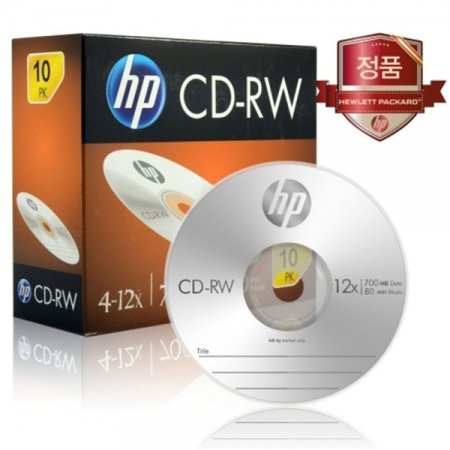 HP CD-RW 4-12x 10PK 700MB 80min 10