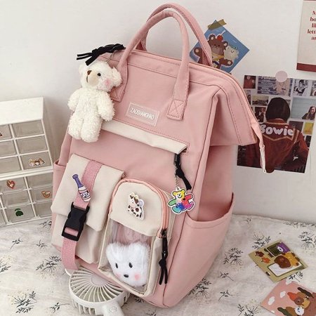 인기 패션 여자 중학생 백팩 학교 책가방 핑크 가방