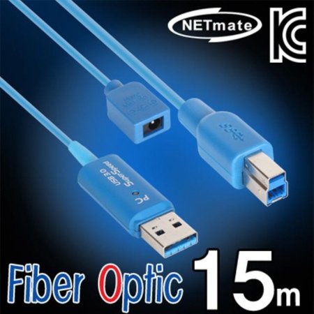 ݸƮ USB3.0 Fiber Optic AM-BM  15m ( ƴ ) (ǰҰ)