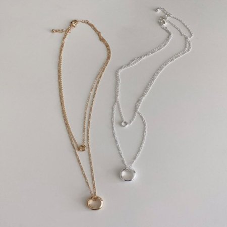 two round necklace