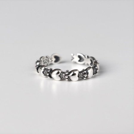 Silver925 Crown heart ring