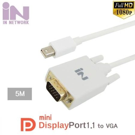 IN NETWORK Mini-DisplayPort to VGA(RGB) ̺ 5M IN-MDPV05 (ǰҰ)