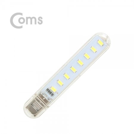 Coms USB LED (ƽ) 10cm 8LED Yellow