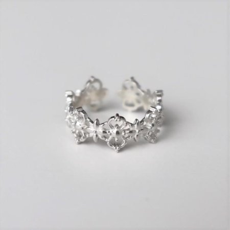 Silver925 Lace cover knuckle ring