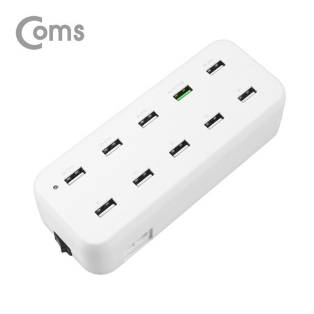 Coms 10Ʈ  Ƽ(White) USB 10 Port