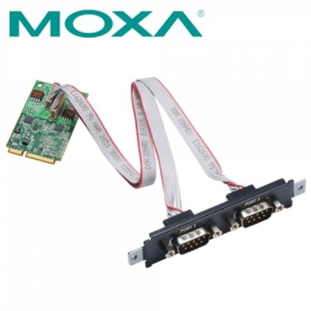 MOXA CP-102N-T Mini PCI Express 2Ʈ RS232 ø