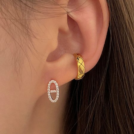 (925 Silver) Brilliant earrings E 162