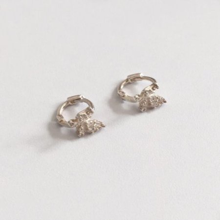 (silver925) happy onetouch earring