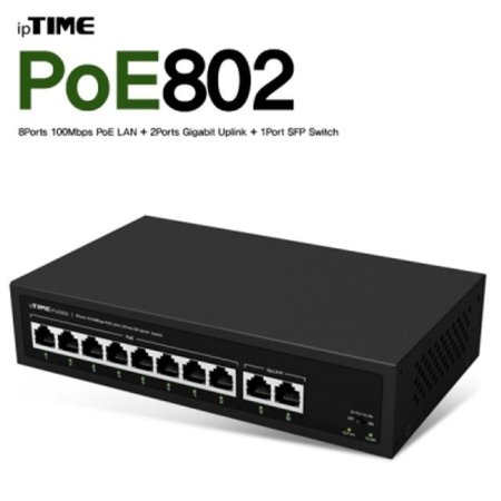 ipTIME(Ÿ) POE802 8Ʈ PoE Ī 