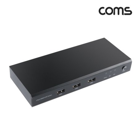 Coms 2포트 HDMI KVM 스위치(2x1) 4K60Hz PC 2대