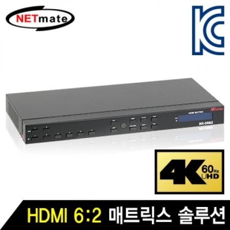 NETmate 4K 60Hz HDMI 62 Ʈ ַ