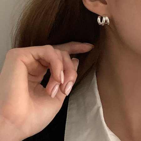 (925 Silver) Mode earrings E 184