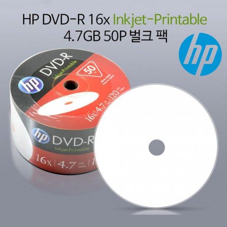HP Media DVD-R Printable 16x 4.7GB (50P ũ)