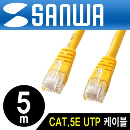 SANWA KB-T5T-05YN CAT.5E UTP ̷Ʈ ̺(