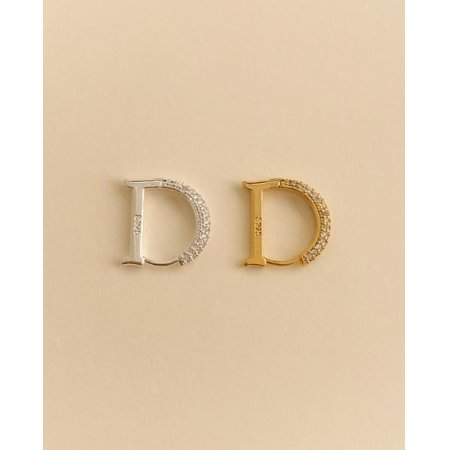 (925 Silver) D folding earrings E 202