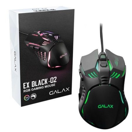 갤럭시 갤라즈 GALAX EX-02 블랙 게이밍 마우스