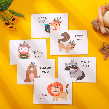 동물원 친구들 땡큐 감사 카드 6매 세트
