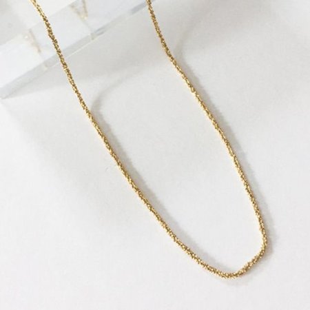 (silver925) knit necklace