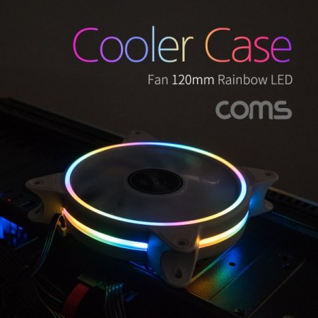 Coms  ̽ 120mm Rainbow LED Cooler