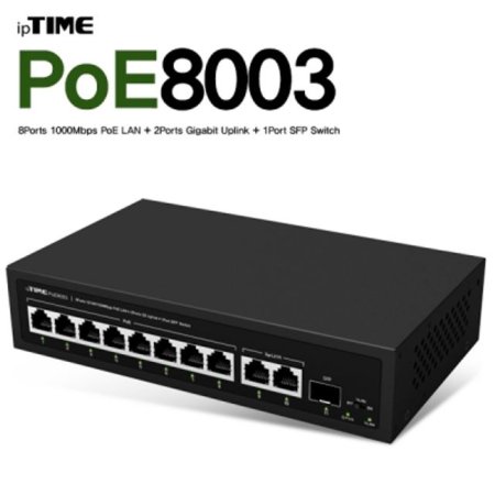 ipTIME(Ÿ) POE8003 8Ʈ PoE Ī 