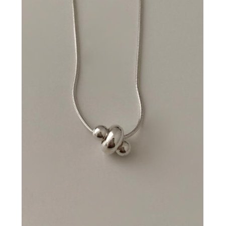 (925 silver) Curled up necklace A 41