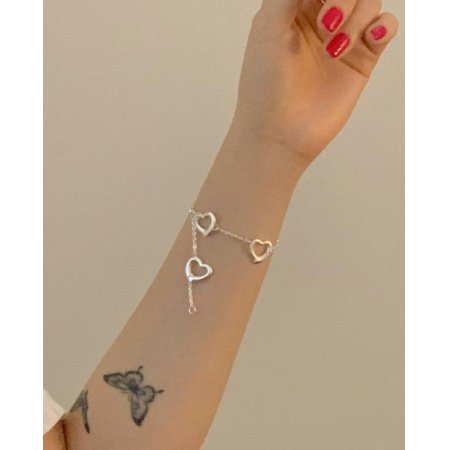 (ýƿ) Unit heart bracelet D 27