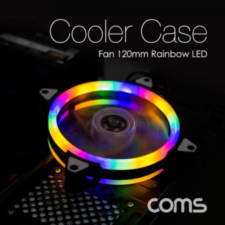 Coms  ̽ CASE 120mm Rainbow LED Cooler
