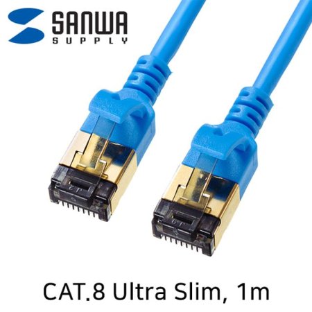 SANWA KB-T8SL-01BL CAT.8 SSTP Ultra Slim  ̺