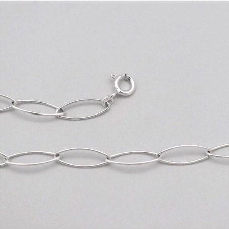 (Silver925) Oval chain anklet