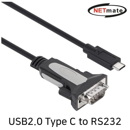NETmate KW-825C USB2.0 Type C to RS232 ø (FTDI 1.8m)