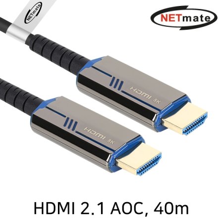 NETmate NM-HAP40BL HDMI2.1 Hybrid AOC ̺ 40m ()