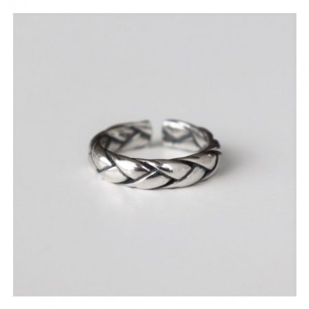 (Silver925) Antique bold rope ring