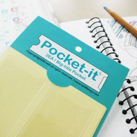 ()Pocket-it sticker - big title pocket