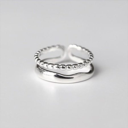 [Silver925] Double line ring