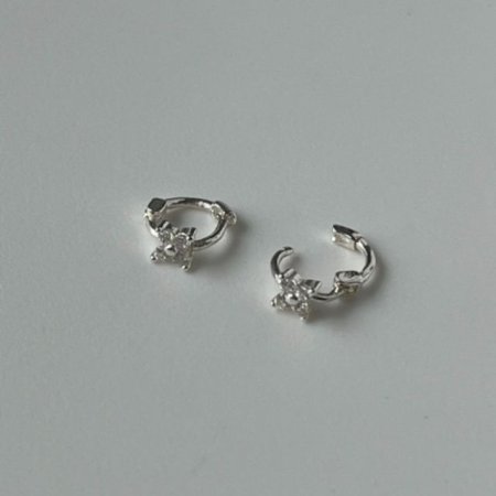 (silver 925) shine onetouch earring