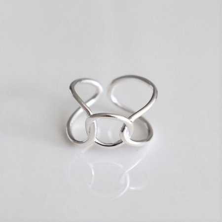 (Silver925) Thin knot ring