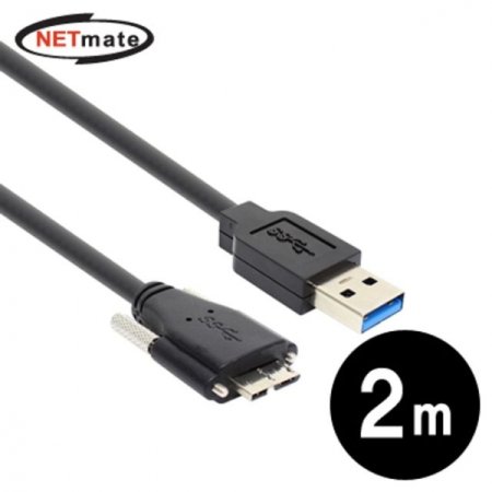 USB3.0 AM MicroB(Lock) ̺ 2m PD302MBS