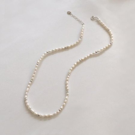 (silver925) part ball necklace