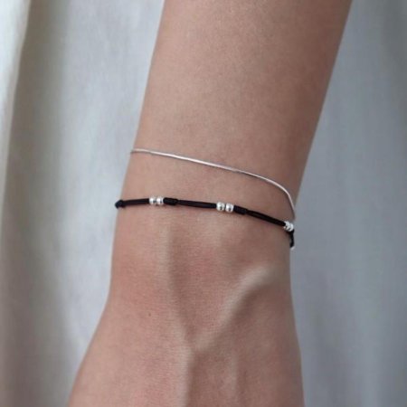 Silver925 Basic knot bracelet