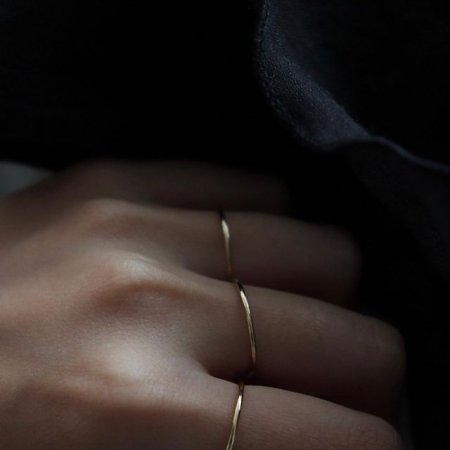 (16k plated) Thin ring(1mm)