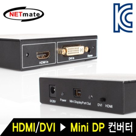 NETmate NM-HDS01 HDMI DVI to Mini DisplayPort 