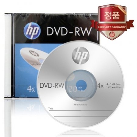 HP DVD-RW 4X 10PK 4.7GB / 120min / 10 / 83436