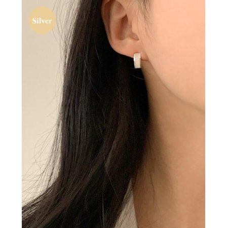 (925 silver) Bao earrings E 175