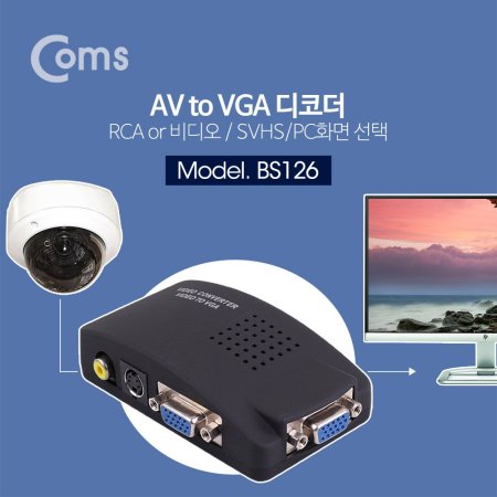 Coms ڴ(AV to VGA) / RCA or  / SVHS