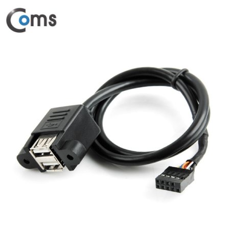 Coms USB Ʈ (9P - 2port USB) 50cm  2P Black